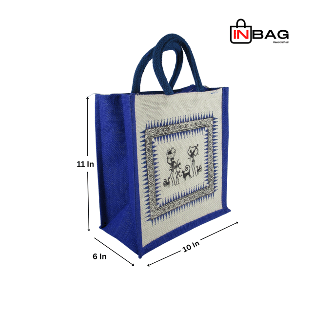 Inbag Jute Bag (Adivasi) for Lunch Box, Go Green MultiPurpose Jute