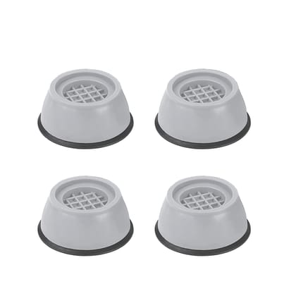 MANNAT Plastic Washer Dryer Anti Vibration Pads with Suction Cup Feet,Fridge Washing Machine Leveling Feet Anti Walk Pads Shock Absorber Furniture Lifting Base(4 Piece set)