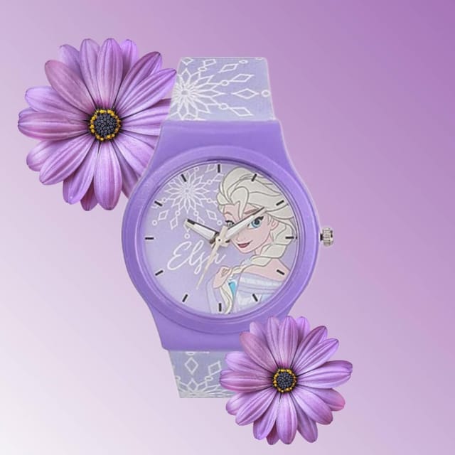 Flash Light Children Watches with Bracelet Silicone Strap Princess Elsa  Frozen Sophia Girls Watch Student Clock reloj infantil
