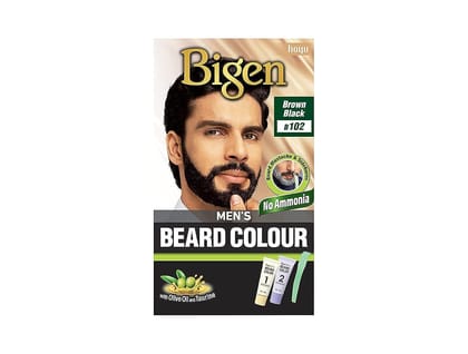 Bigen Men's Beard Color, 40g - Brownish Black B102