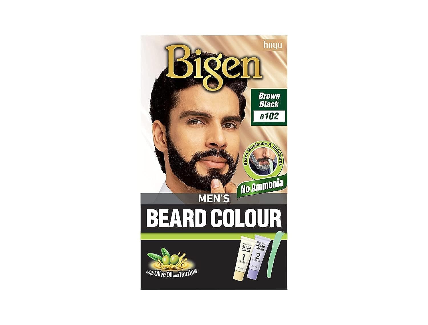 Bigen Men's Beard Color, 40g - Brownish Black B102