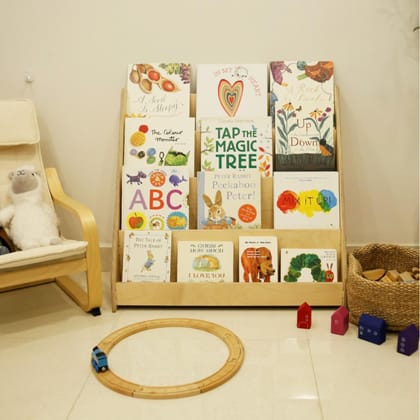 Nalanda Book Display Shelf - Large| Kids Montessori Furniture for Toddler- Birch Plywood