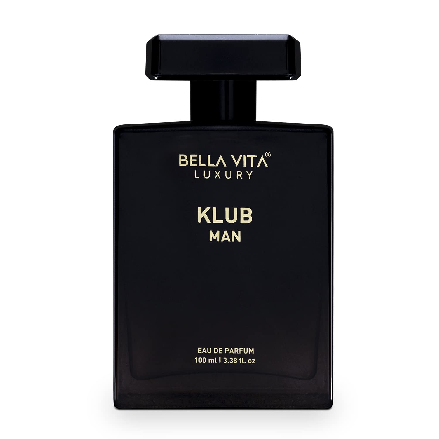 Bella Vita Luxury KLUB Man Eau De Parfum Perfume for Men with Lemon, Rose and Vanilla|Musky and Spicy Long Lasting Premium EDP Fragrance Scent, 100Ml