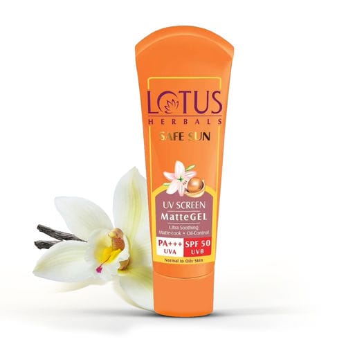 Lotus Herbals Safe Sun UV Screen Matte Gel PA+++ SPF - 50 (100g)