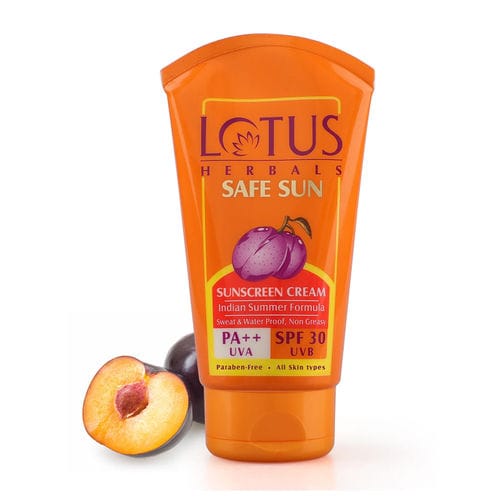 Lotus Herbals Safe Sun Sunscreen Cream PA++ SPF-30 Indian Summer Formula (100g)