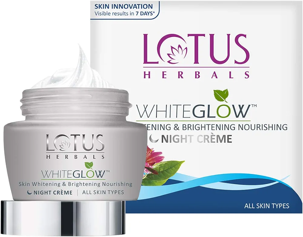 Lotus Herbals WhiteGlow Skin Whitening & Brightning Night Creme (60gm)