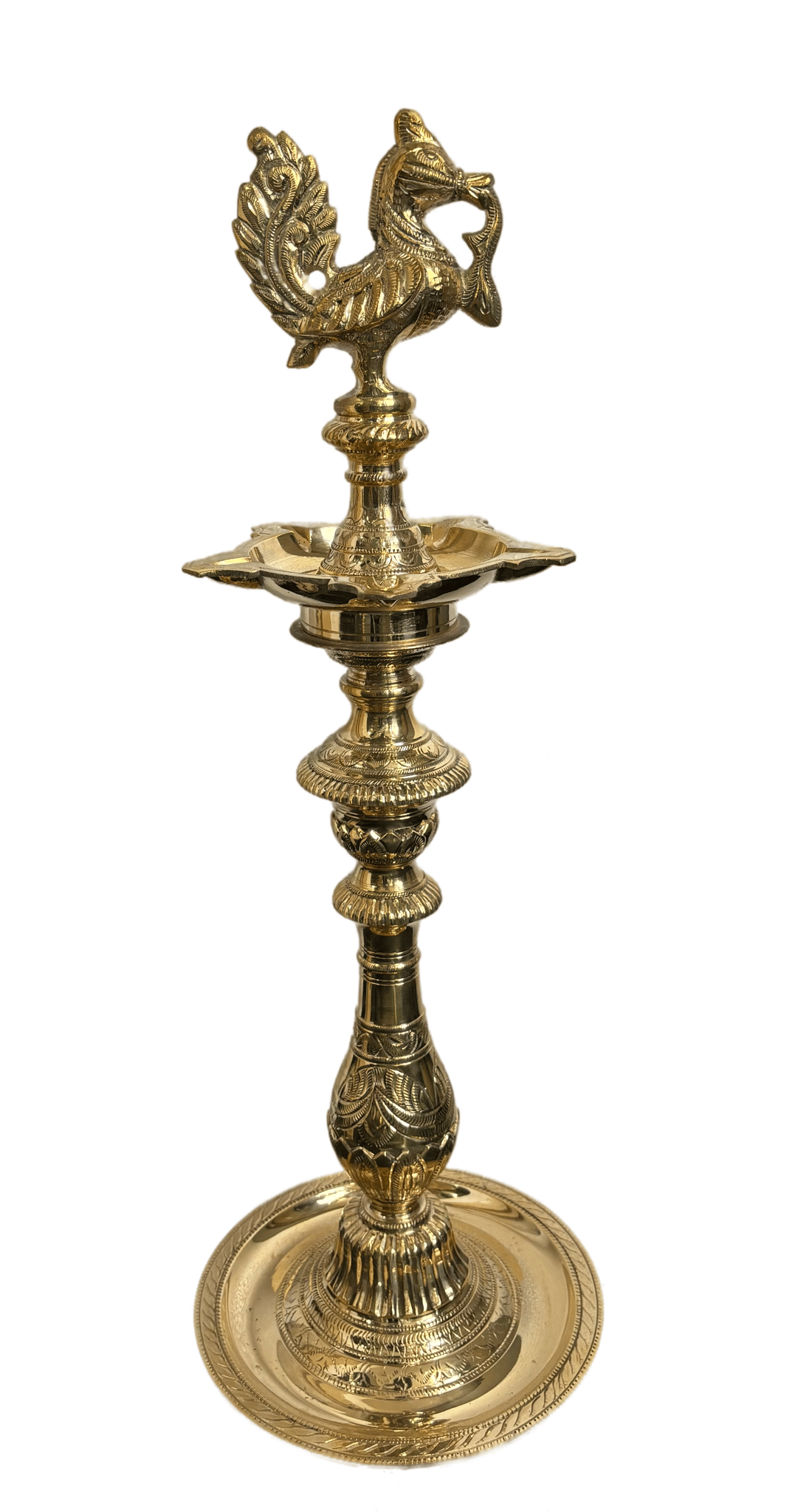 POOMPUHAR Brass Ornamental Annam lamp 25 inch