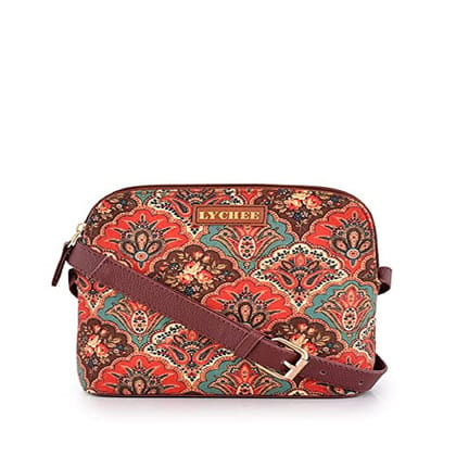 Lychee bags Women Printed Canvas Sling Bag