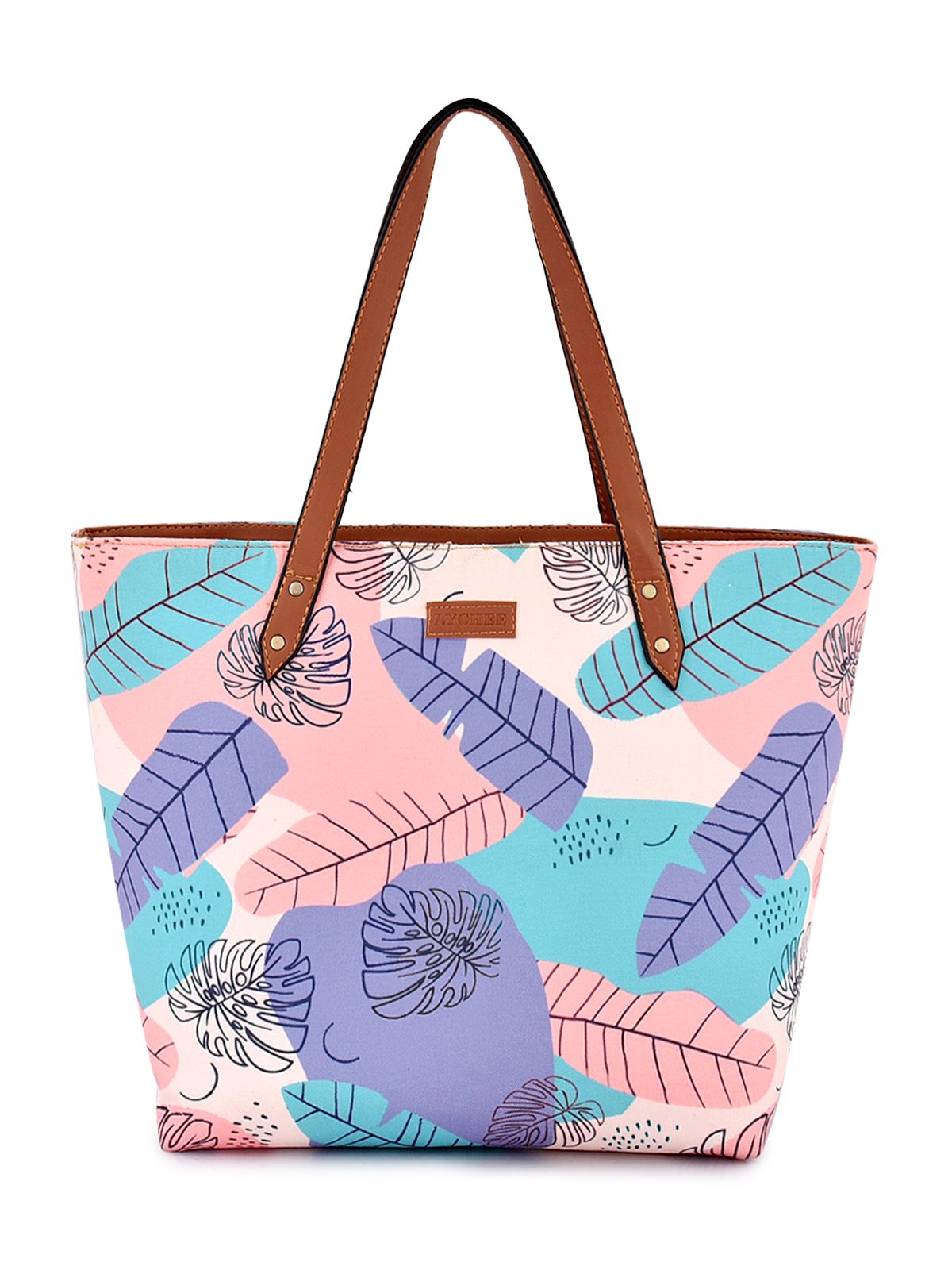 Lychee bags Women Printed White Canvas Tote Bags