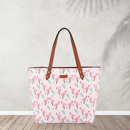 Lychee bags Women Printed White Canvas Tote Bags