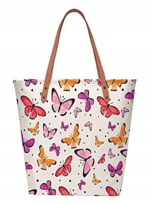 Lychee bags Women Printed Canvas Tote Bags