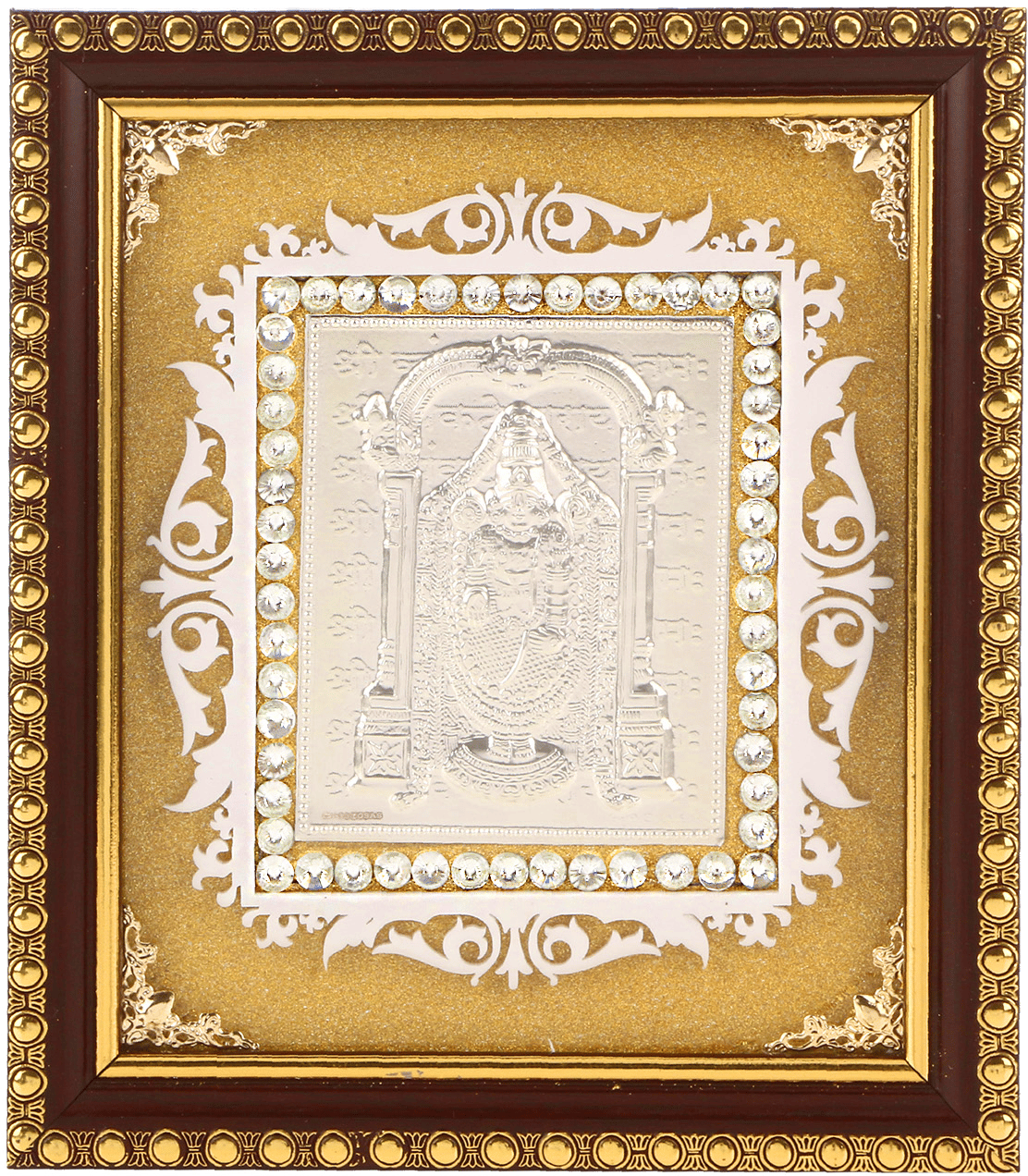 Osasbazaar Pure Silver Tirupati Balaji Photo Frame - 97%-99% Pure BIS Hallmarked