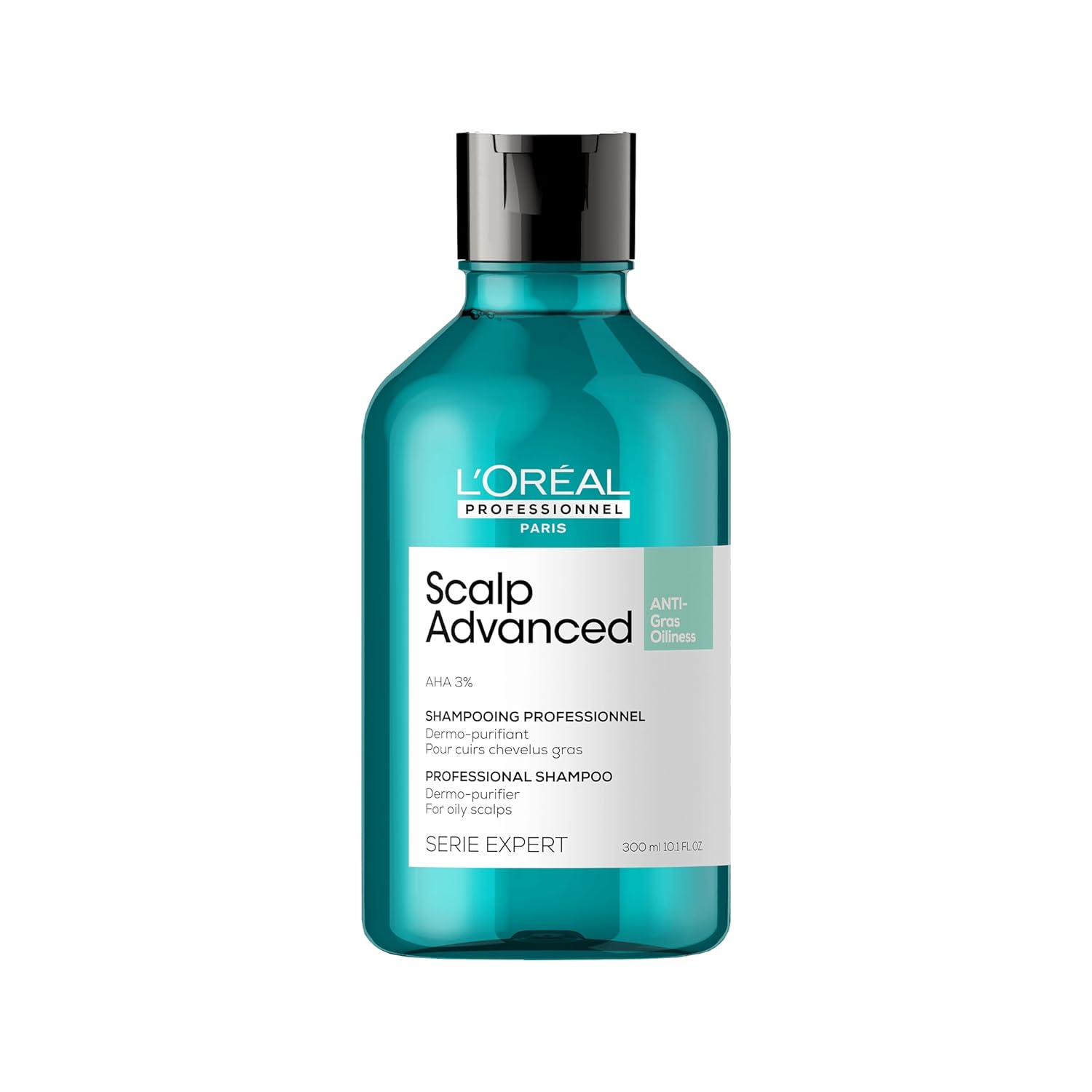 Loreal Professionnel Scalp Advanced Anti-Oiliness Dermo-Purifier Shampoo | For Oily Scalp | With AHA (300 ml)