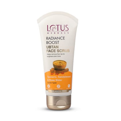 Lotus Herbals Radiance Boost Ubtan Face Scrub (100gm)