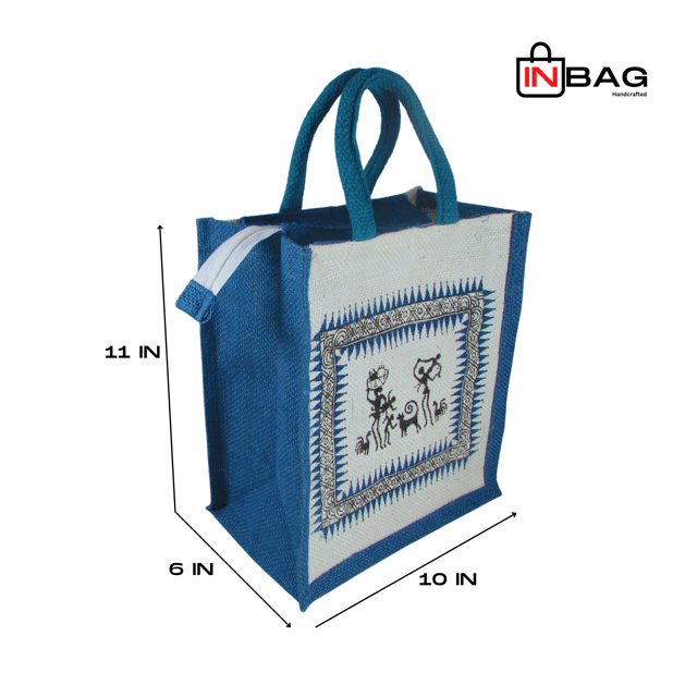 Inbag Jute Bag (Adivasi) for Lunch Box, Go Green MultiPurpose Jute