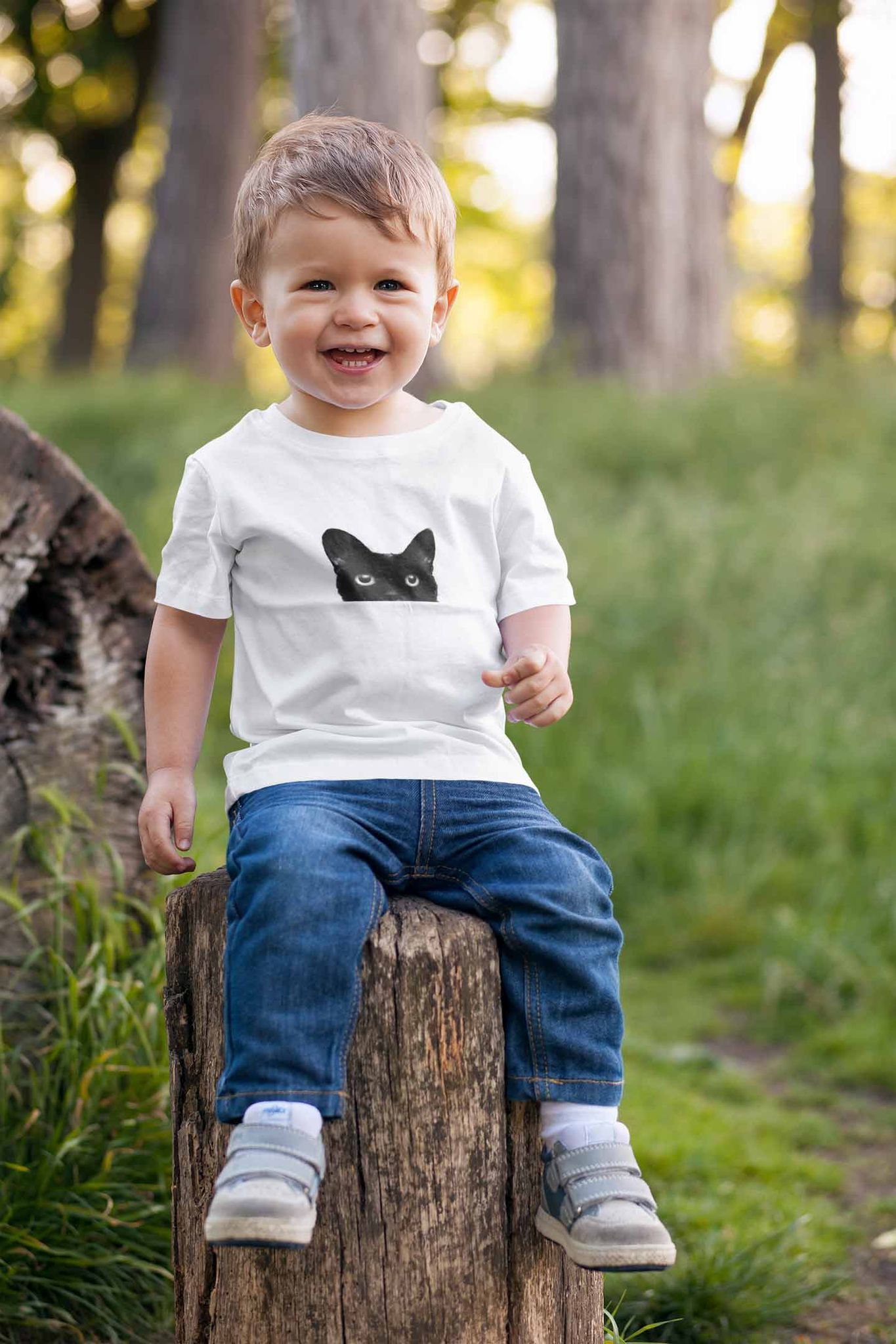 Round Neck T-Shirt (Toddlers) - Everlasting Black (10 Colours)