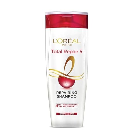 L'Oréal Paris Total Repair 5 Shampoo|Pro-Keratin & Ceramide For Damaged and Weak Hair  (340 ml)