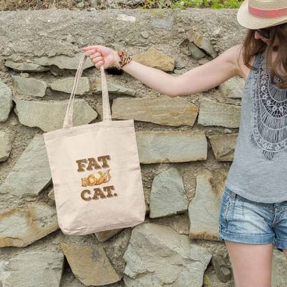 Fat Cat Tote Bag