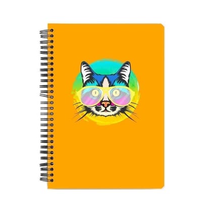 Cat With Glasses Notebook