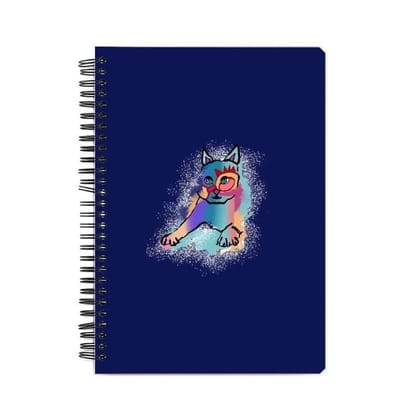 Russian Blue Sparkle Cat Notebook