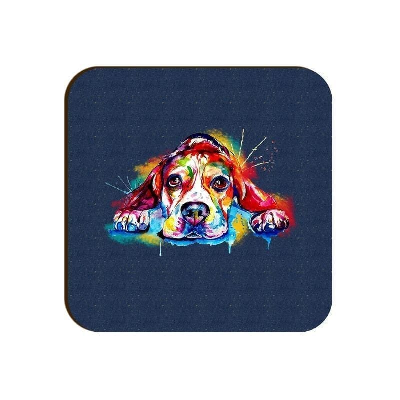 Droopy Dog Eyes Square Coaster