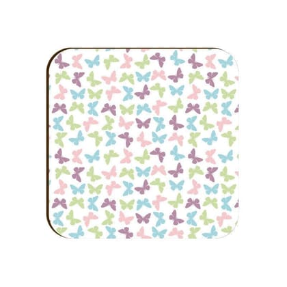 All About Butterflies Square Coaster