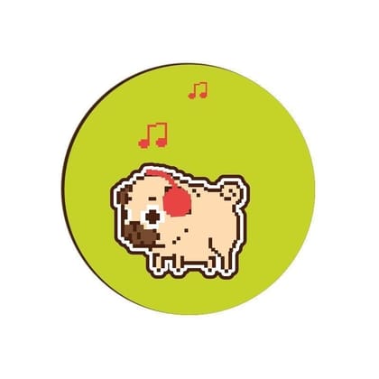 Puggy Baby Round Coaster