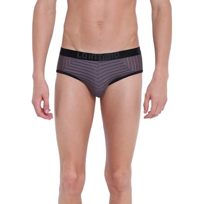 La Intimo Men?s Polyester Spandex Casual Mid Rise Hot Stroke Brief Underwear (Grey)