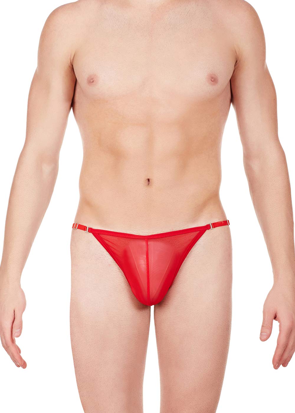 La Intimo Mesh Bikini Underwear for Men Red