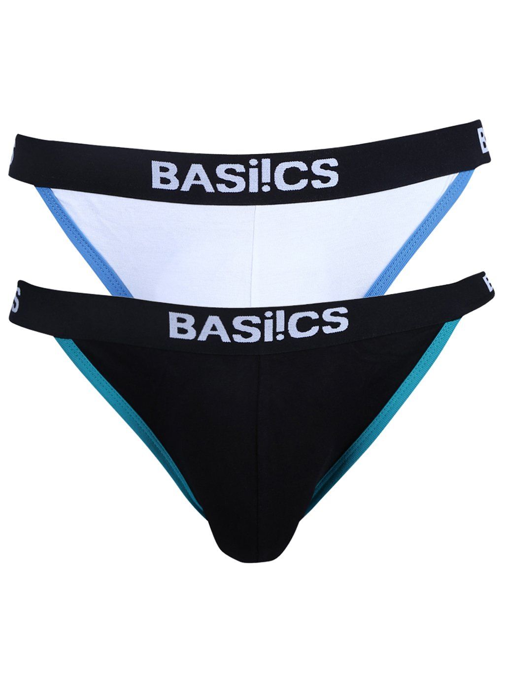 BASIICS by La Intimo Women's Monochrome Linda Sexy Bikini Panty Blue