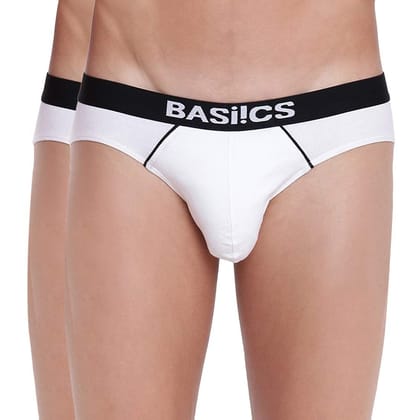 BASIICS by La Intimo Women's Amor Love Semiseamless Panty (Pack of 2) White