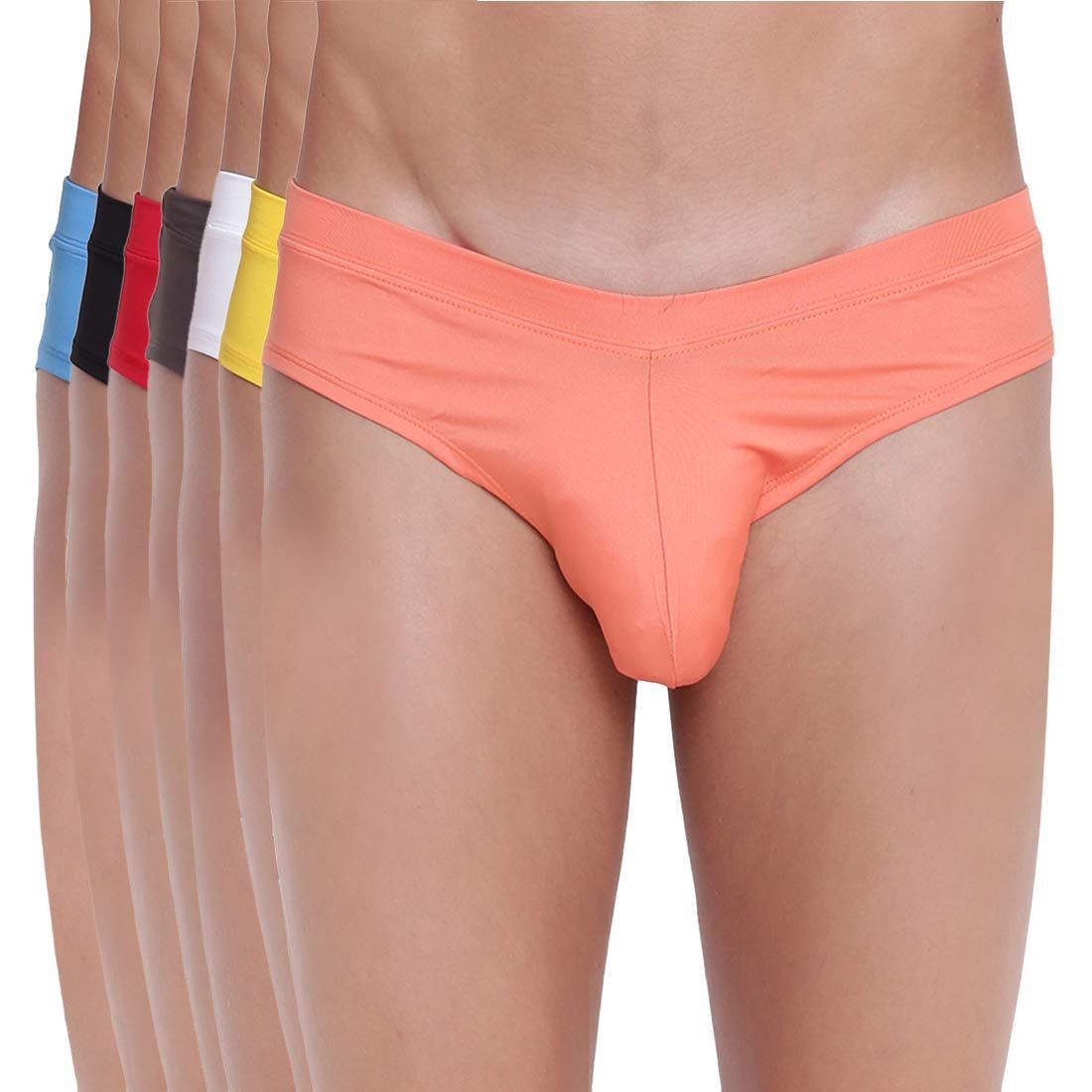 BASIICS by La Intimo Men's Double Stripe Classic Brief Underwear Pack of 3