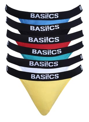 BASIICS by La Intimo Men's Ultra-Soft Classic Brief Underwear (Pack of 2) Multicolour