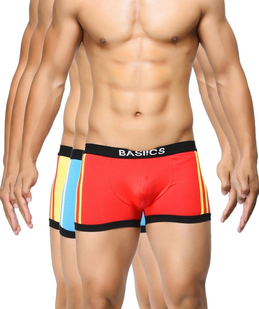 BASIICS Men's Cotton Briefs (Pack of 1) (BCSBR06RD0_3XL_Red_3XL)