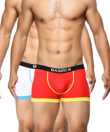 BASIICS Men's Cotton Briefs (Pack of 1) (BCSBR07RD0_2XL_Red_2XL)