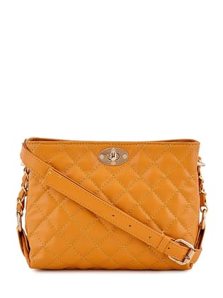 Lychee bags Women Pu Quilted Sling Bag