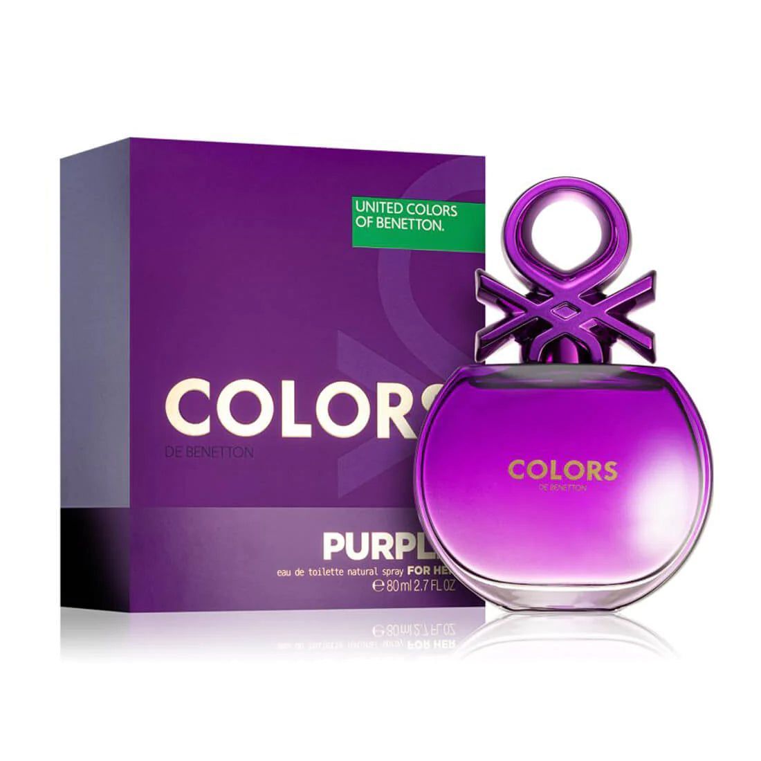 COLORS DE BENETTON PURPLE FOR WOMEN EDT 80ML