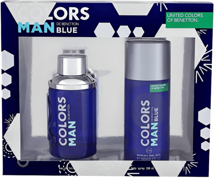 COLORS DE BENETTON BLUE FOR MEN GIFT SET