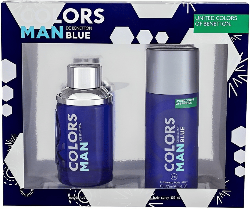 COLORS DE BENETTON BLUE FOR MEN GIFT SET