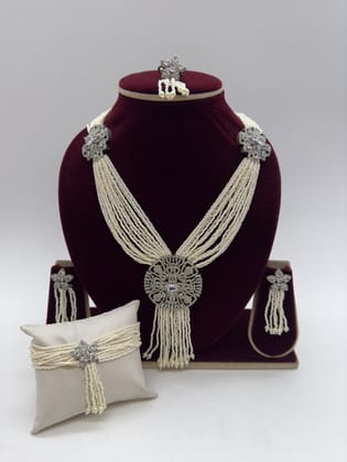 ACAS | Women's Designer CZ Set with Pearls