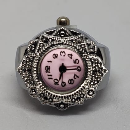 YAKH Vintage Round Dial Ring Watch