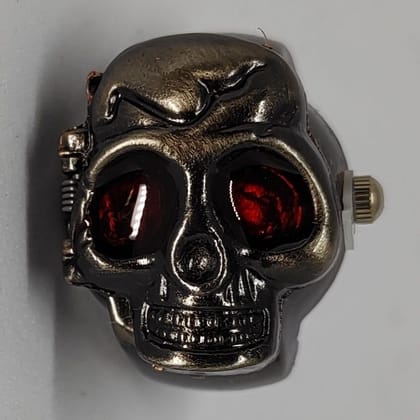 YAKH Skull (Ruby Red Eyes) Ring Watch