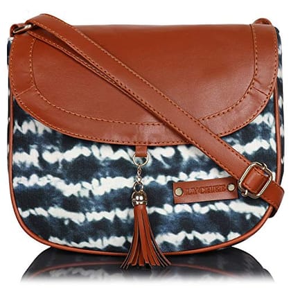 Lychee bags Women Canvas Print Sling Bag