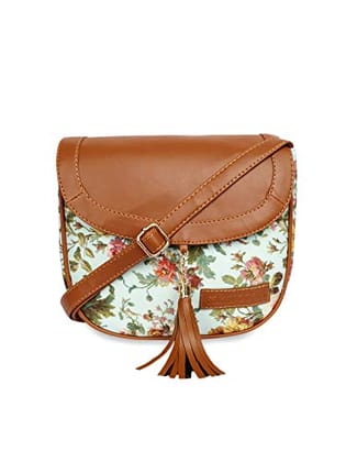 Lychee bags Women Canvas Print Sling Bag