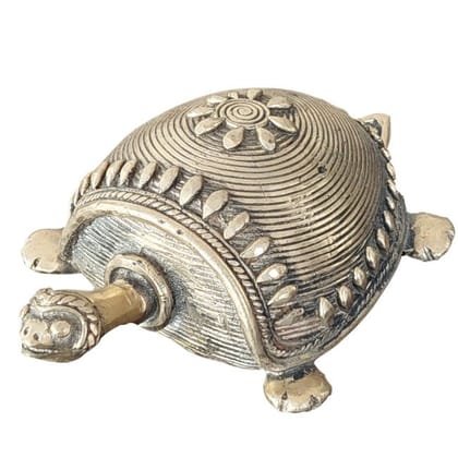 Tribes India Handcrafted Bell Metal Tortoise