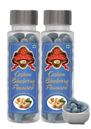 360 Degree Roasted Blueberry Cashews Nuts Kaju, 200 Gms (2 x 100gms each)