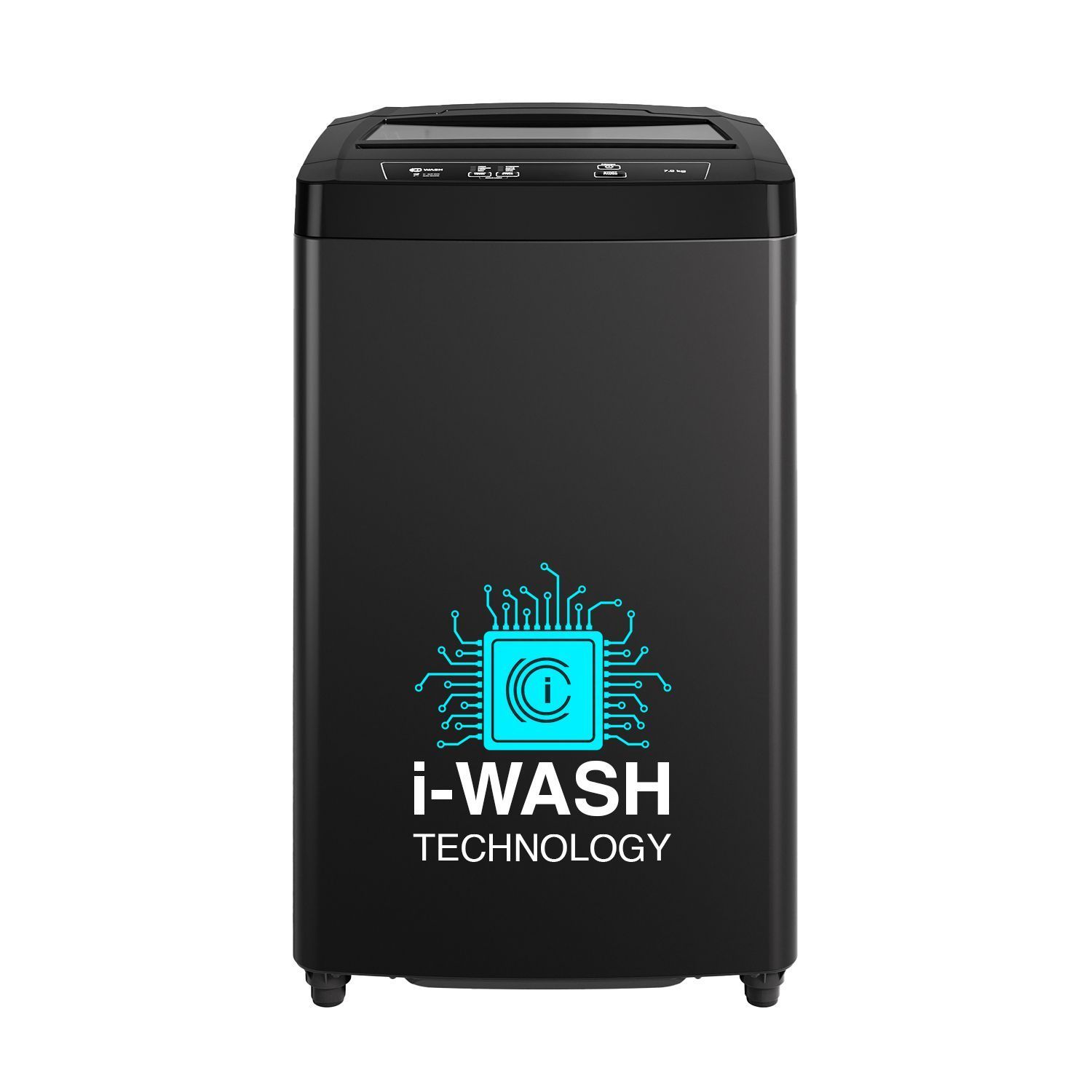 Godrej 7 Kg 5 Star I-Wash Technology Fully Automatic Top Load Washing Machine (WTEON 700 5.0 AP GPGR, Graphite Grey, With Toughened Glass Lid)