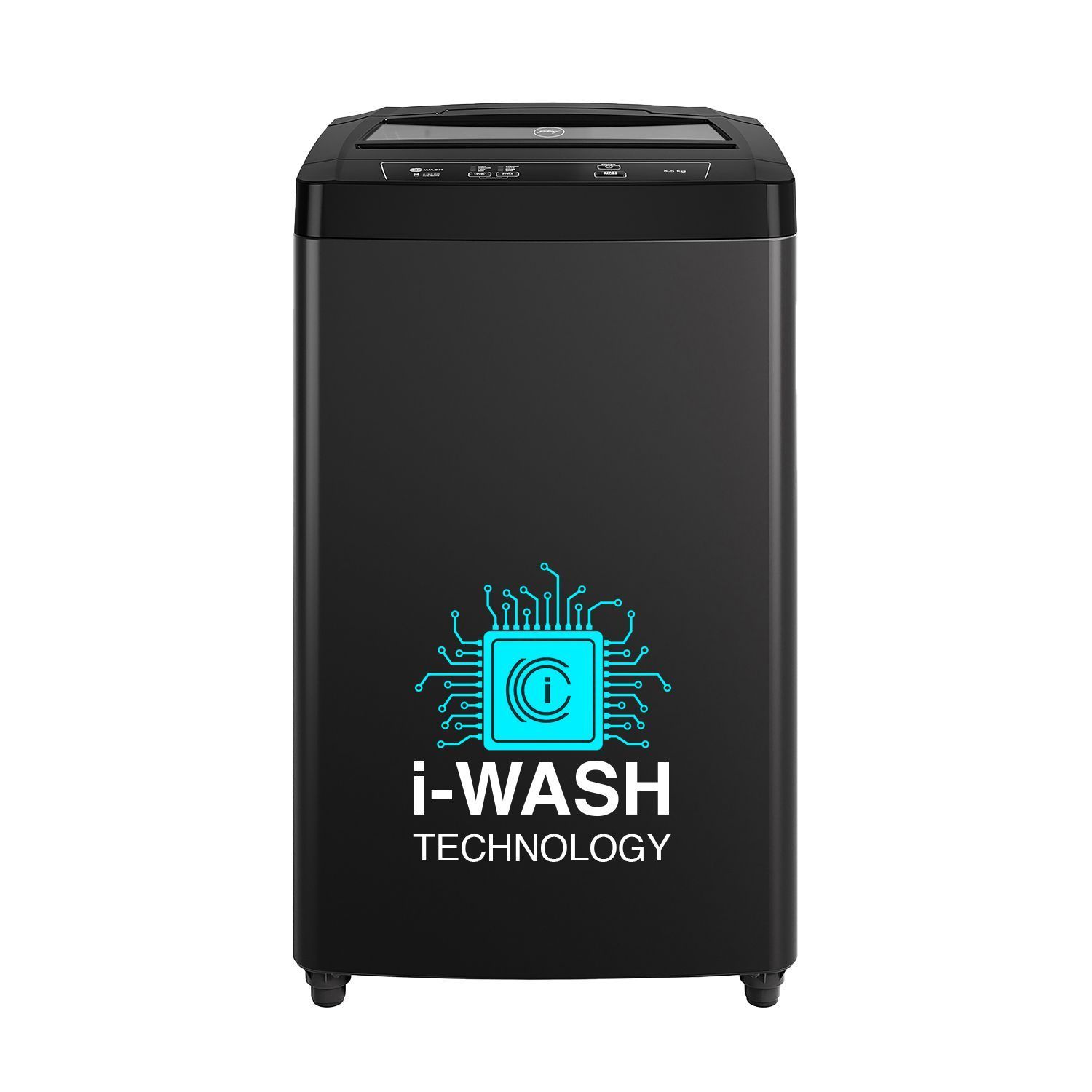 Godrej 6.5 Kg 5 Star I-Wash Technology for Automatic One Touch Wash Fully-Automatic Top Load Washing Machine (WTEON 650 AP 5.0 GPGR, Graphite Grey, With Toughened Glass Lid)