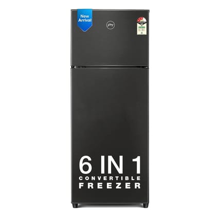 Godrej 244 L 3 Star Convertible Freezer 6-In-1, 30 Days Farm Freshness, Frost Free Inverter Double Door Refrigerator (RF EON 265C RCIF FS ST, Fossil Steel)