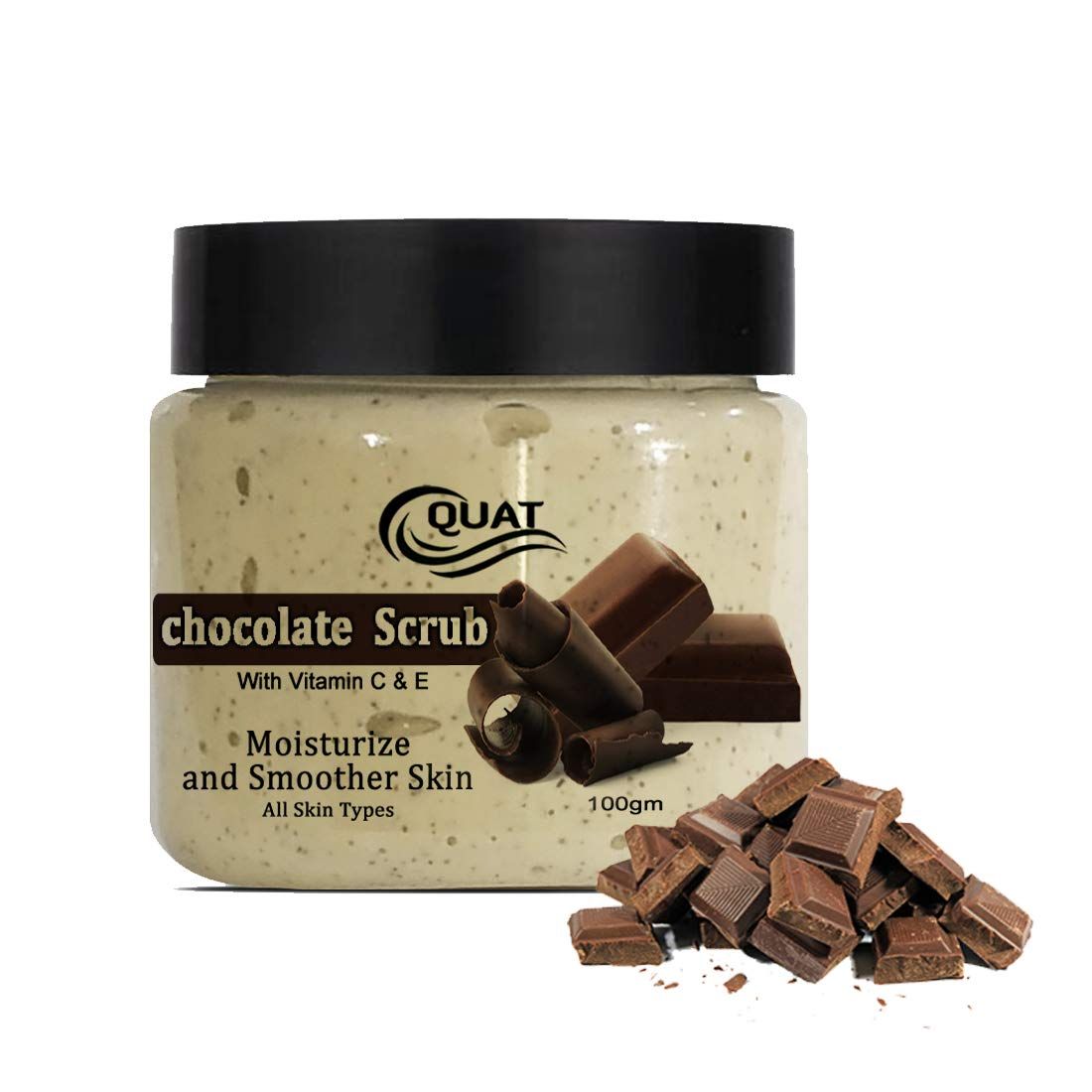 Quat Chocolate Scrub Revitalizing Skin Whitening Face Scrub for Glowing Skin,Oily,Dry Skin for both Women&Men (100gm)